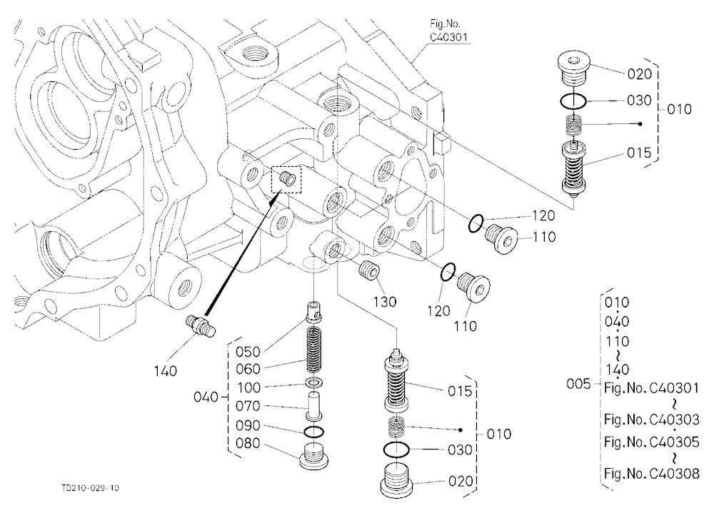 Hst(Relief Valve) [Component Parts]