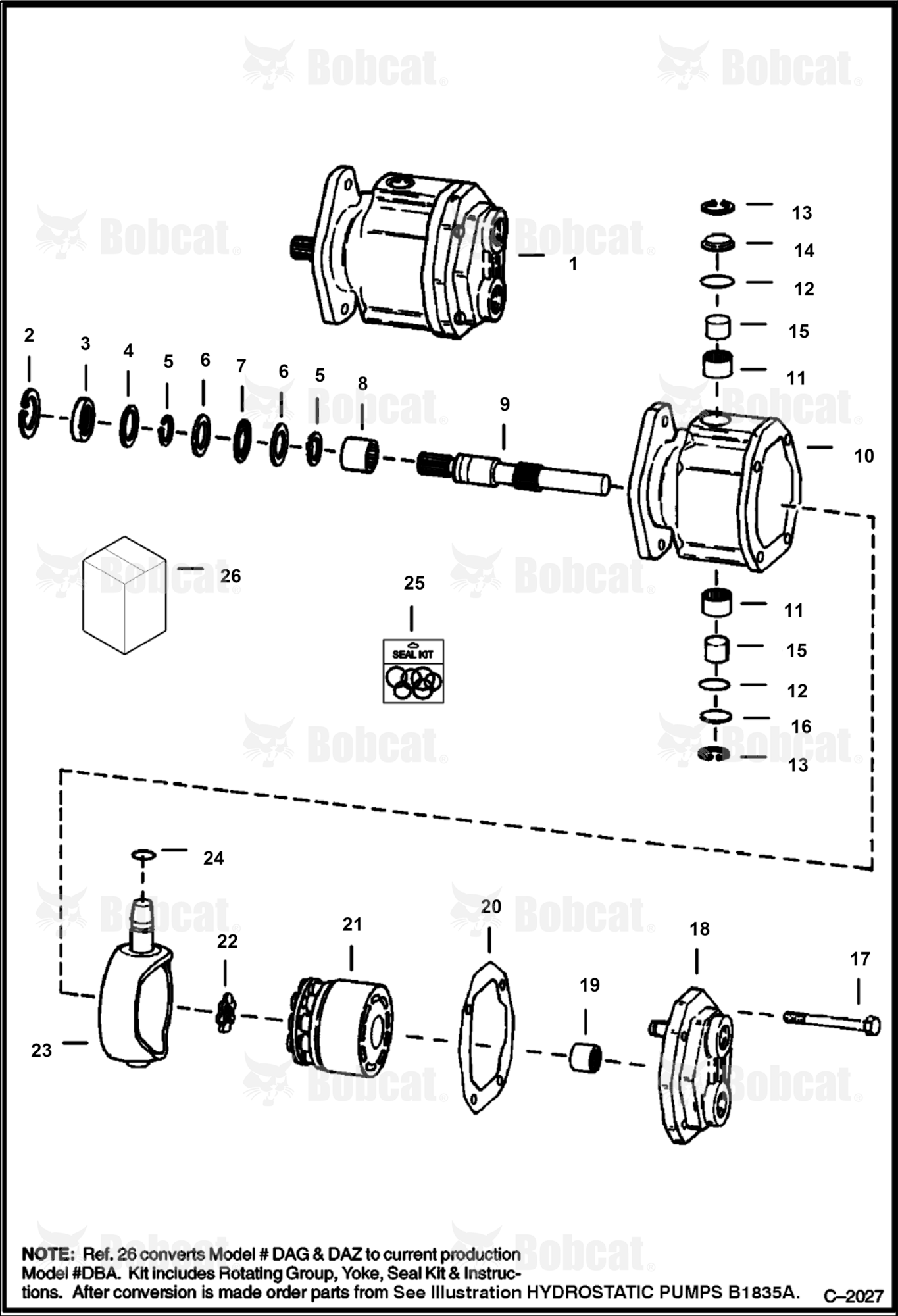 Hydrostatic Motor (DAG or DAZ)