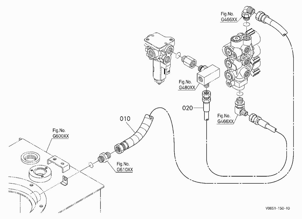 OIL PIPING (THIRD CHANGE VALVE)