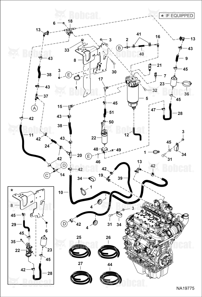Engine & Attaching Parts (Fuel System) (Fuel Filter & Hoses)