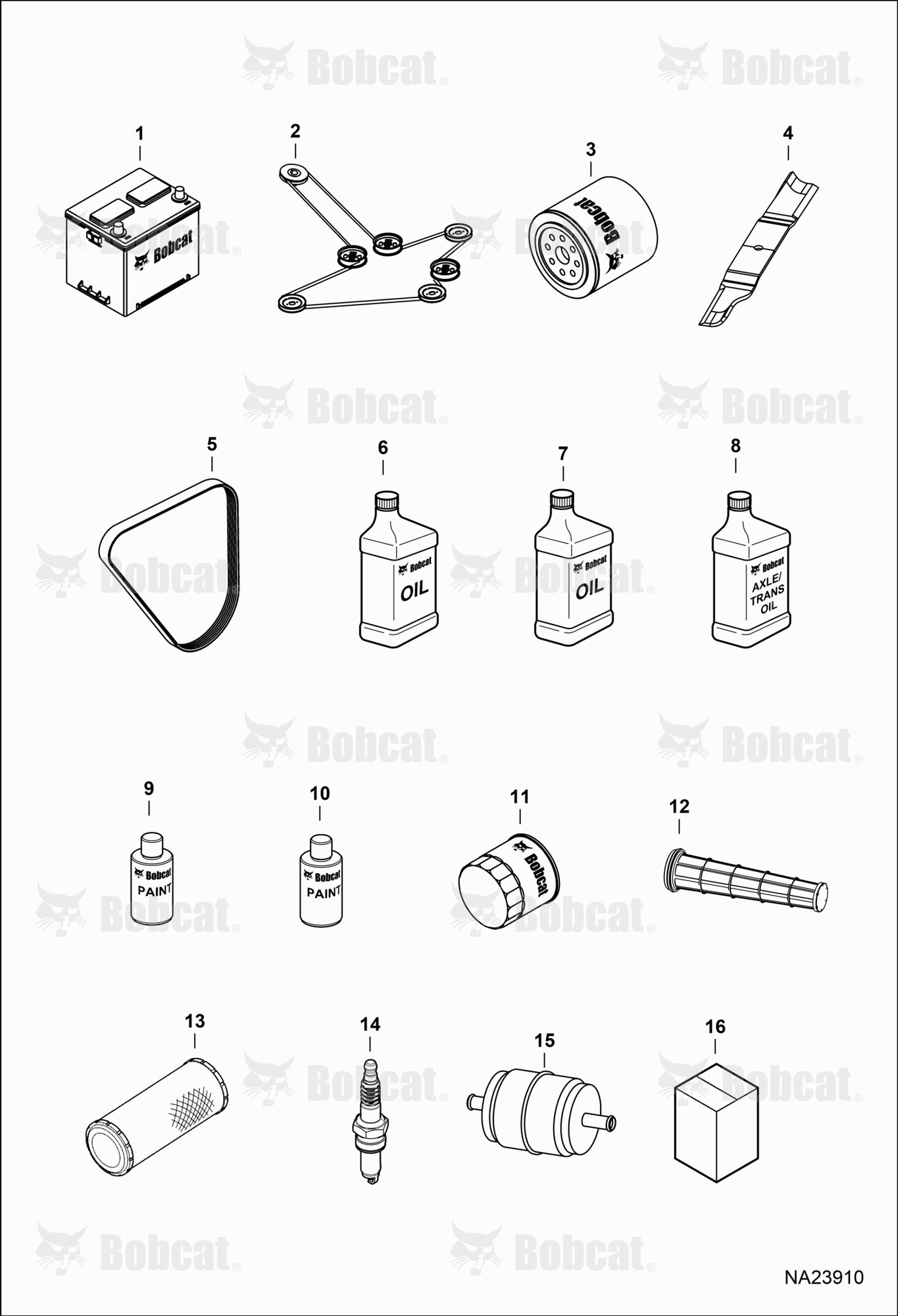 Maintenance Items (Service Parts)