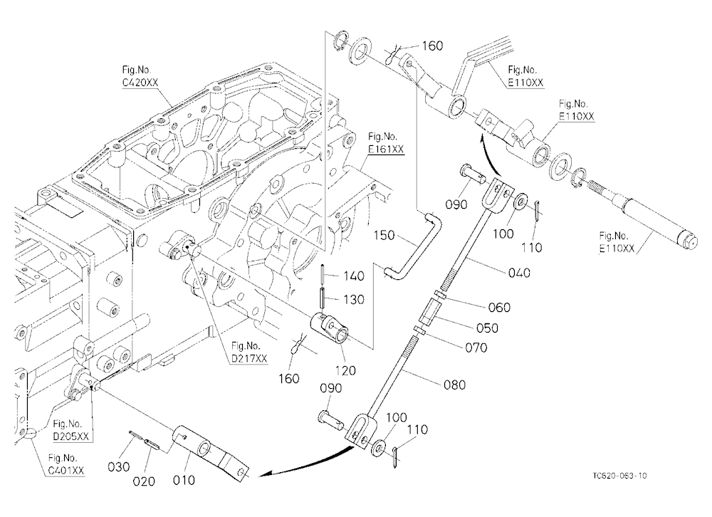 Range Gear Shift And Shuttle Shift Rod
