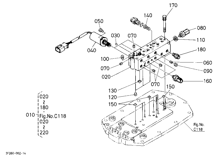 Power Shift Valve (Upper) [Component Parts]