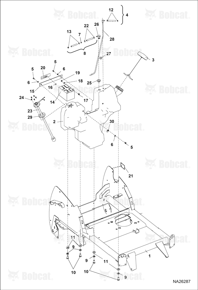 Fuel Tank & Battery ASSY