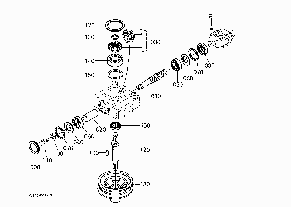 INPUT SHAFT/CENTER PULLEY