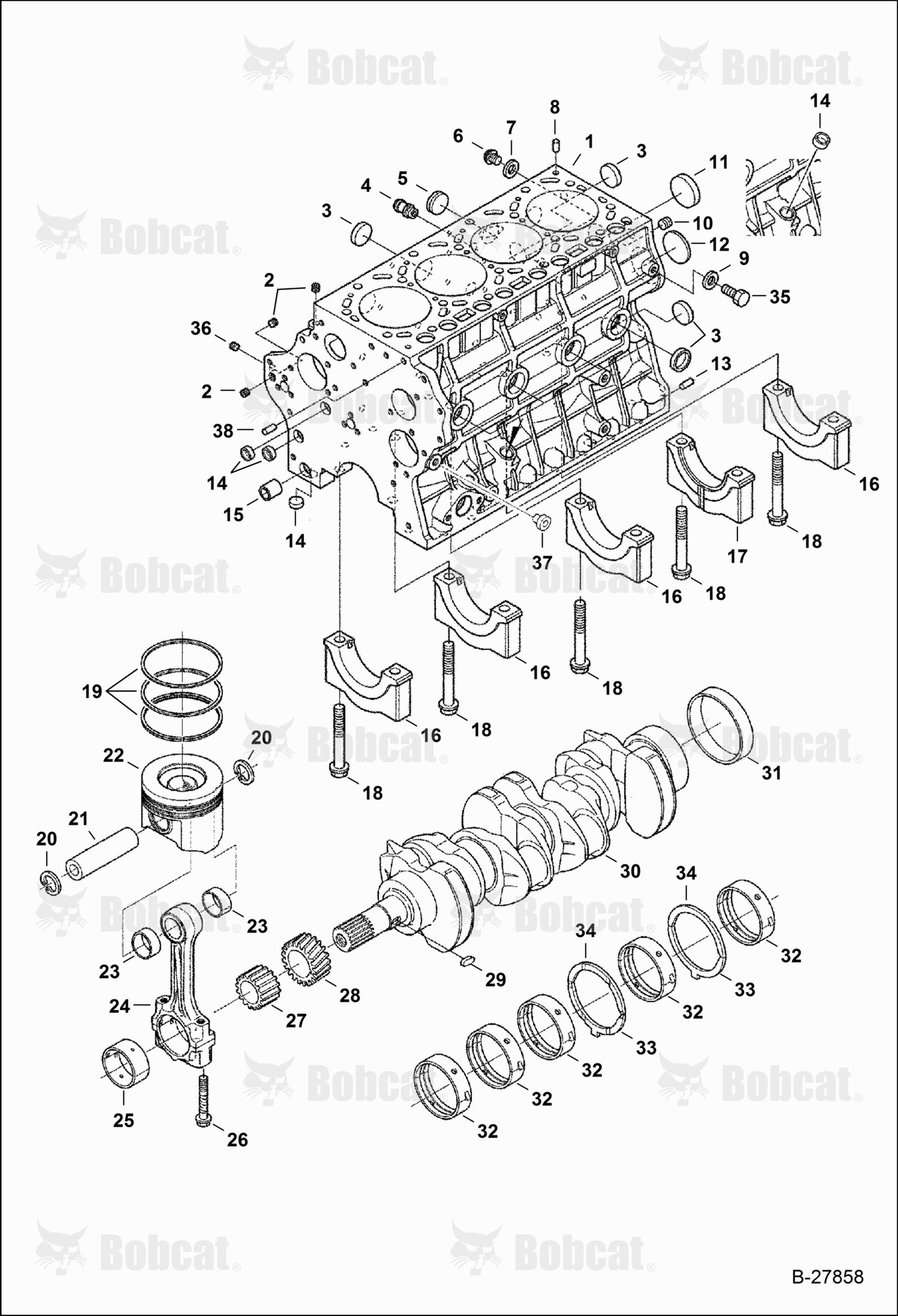 Piston & Crankshaft (Kubota)
