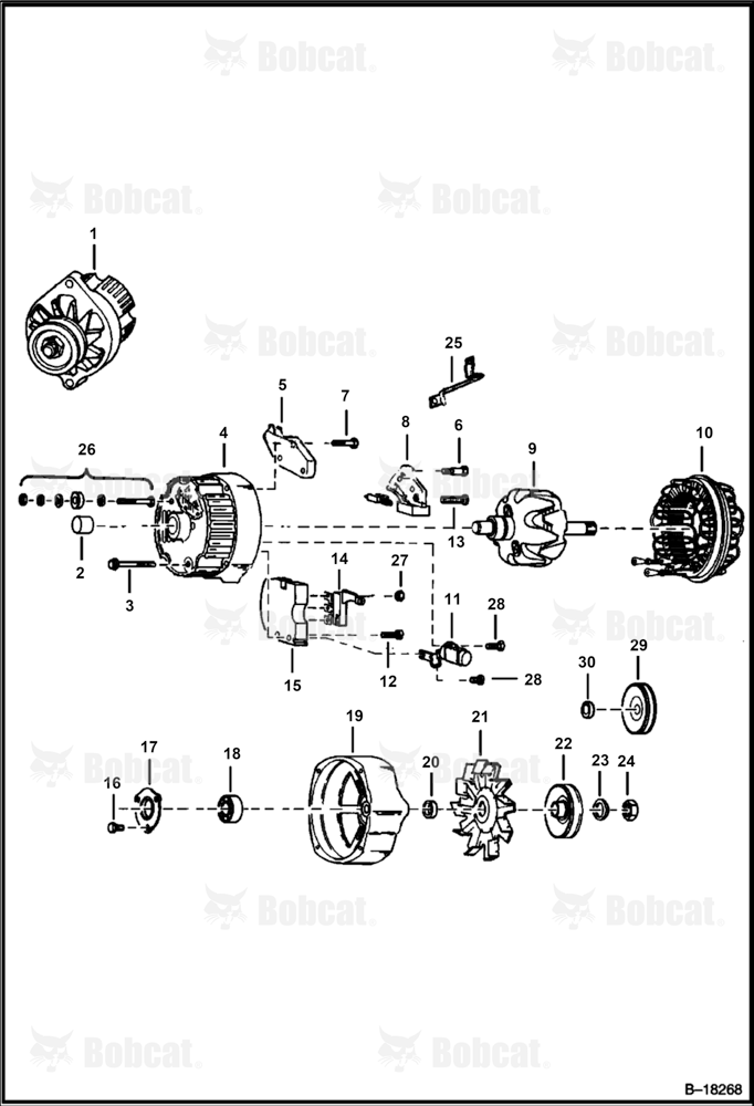 Alternator (Open)(Delco 1103133)