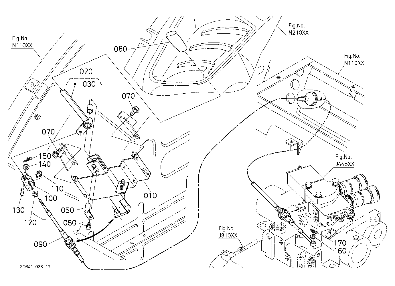 Auxiliary Control Valve Lever