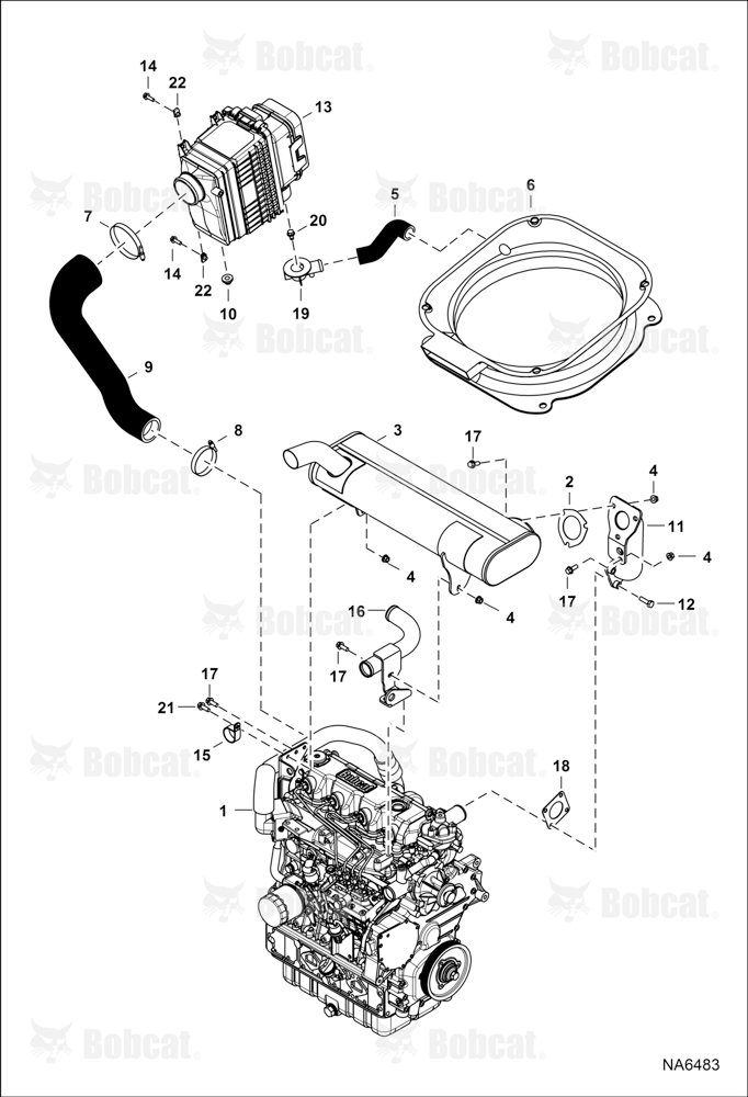 Engine & Attaching Parts (Air Cleaner & Muffler)  ASRW11101 & Above