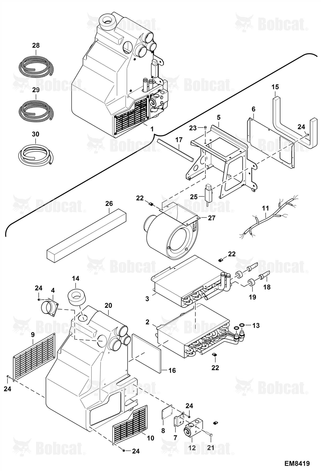 Air Conditioning (Heat Exchanger)  A8GJ13000 & Above, A8GV13000 & Above