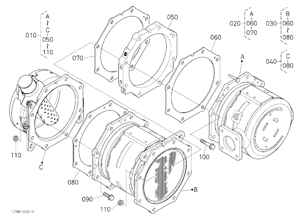 Diesel Particulate Filter Muffler [Component Parts