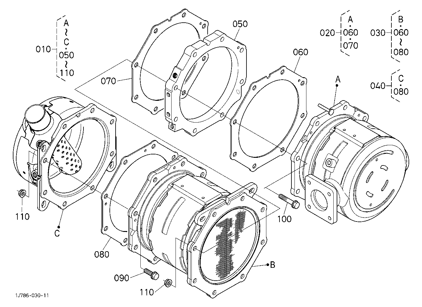 Diesel Particulate Filter Muffler [Component Parts