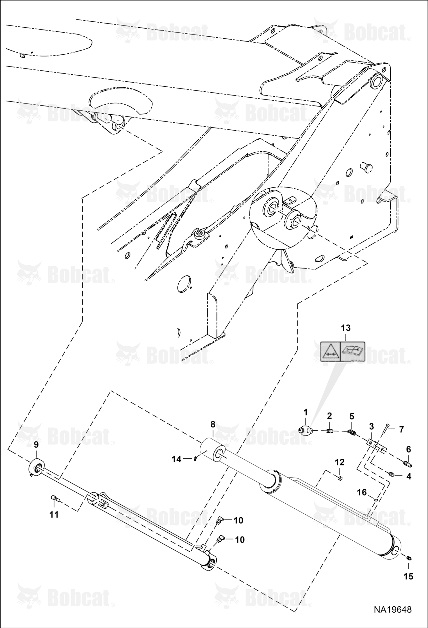 Hydraulic Circuitry (Lift & Self Leveling)  B33G14000 - B33G16000, B33W14000 - B33W16000