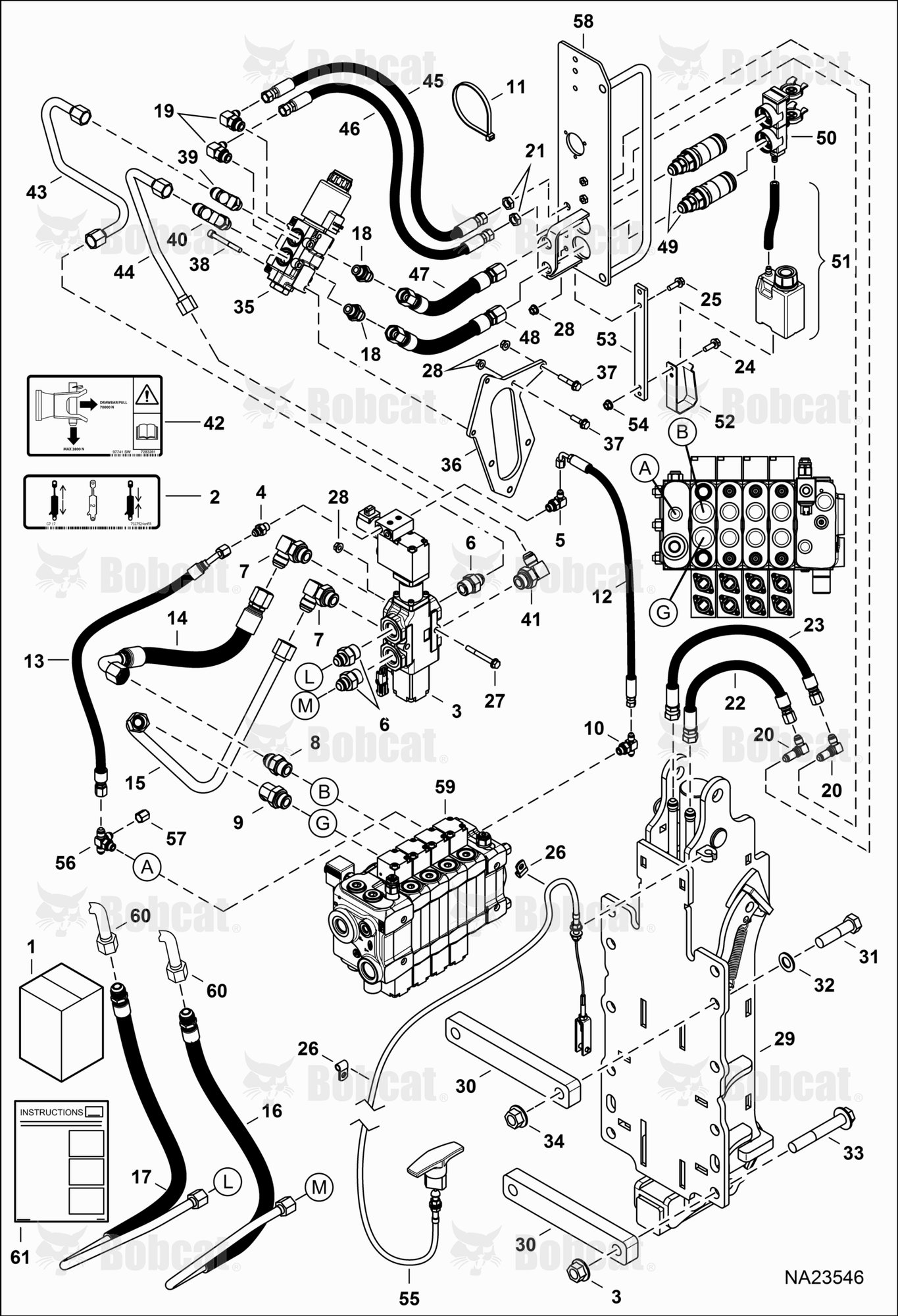 Rear Hydraulics Kit (Hook & Auxiliary)