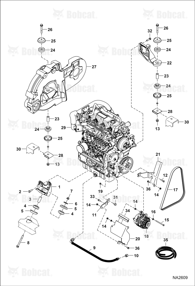 Engine & Attaching Parts (Engine Mounts)
