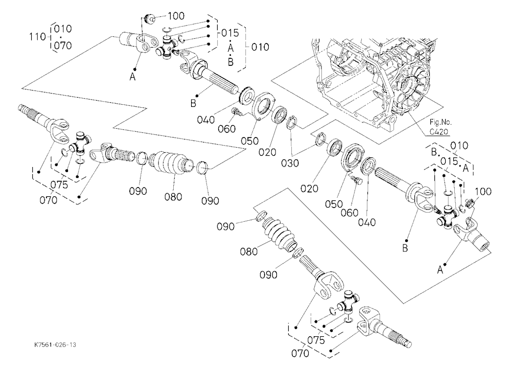 Rear Wheel Propeller Shaft