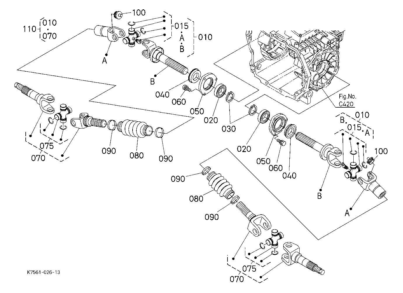 Rear Wheel Propeller Shaft