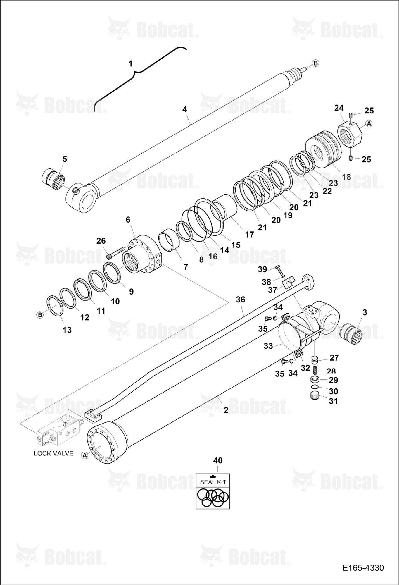 Arm Cylinder (Lock Valve)