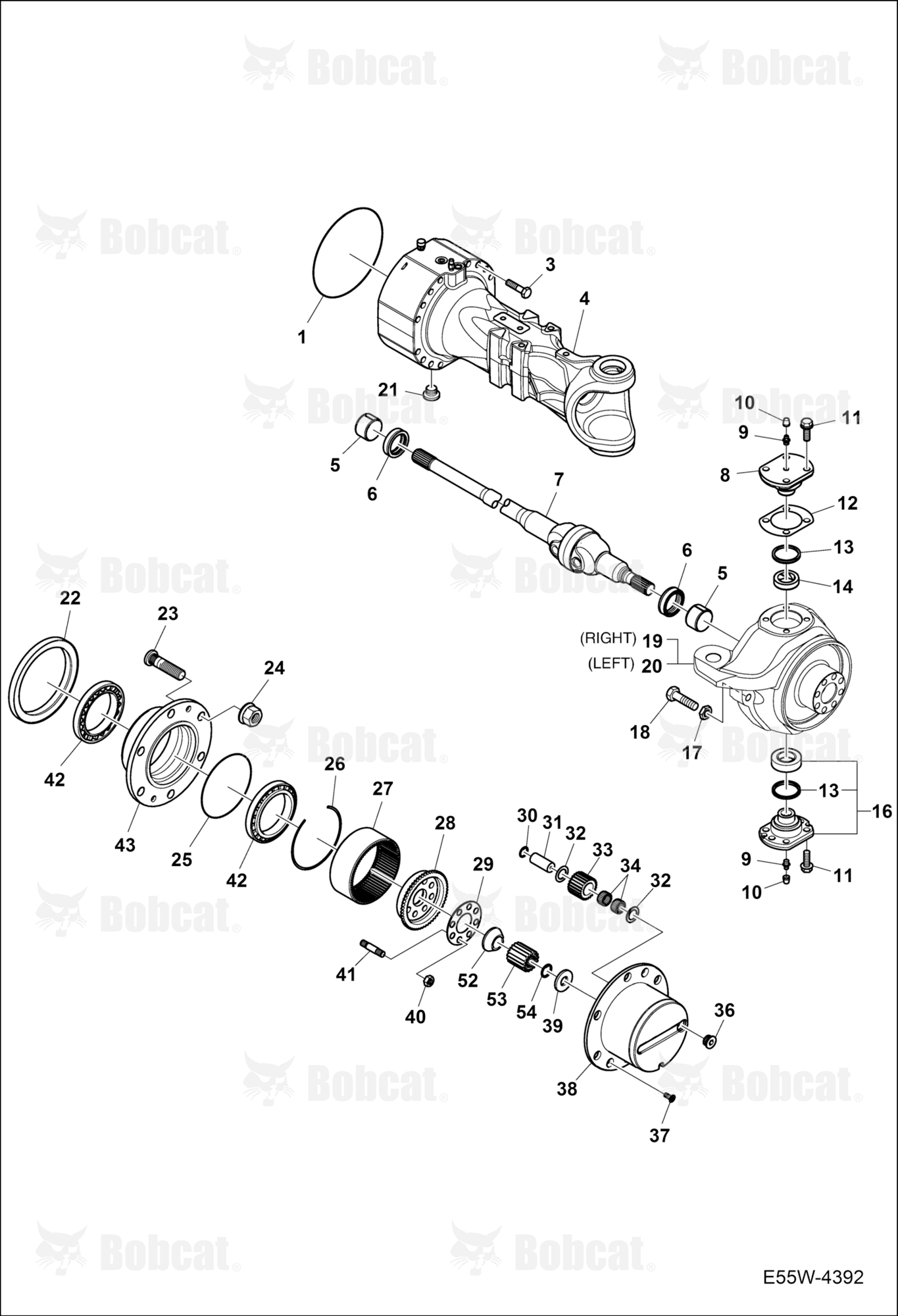 Hub Reduction (Front Axle)  AEFB11308 & Above