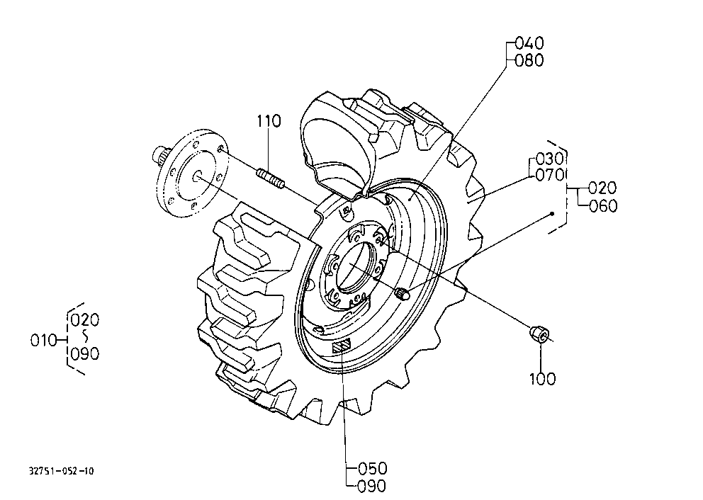 Front Wheel (27X10.5-15)