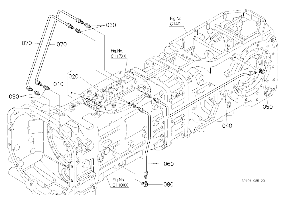Hydraulic Oil Line (Bi-Speed Turn/Rear Diff.)