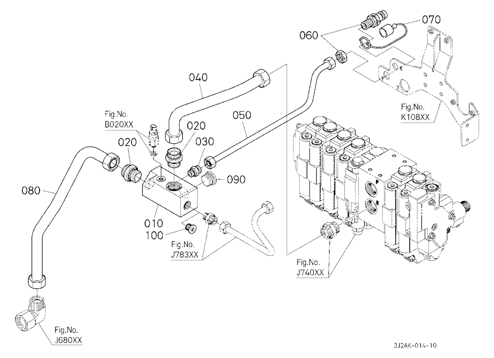 Hydraulic Oil Line (Oil Filter To Remote Control V