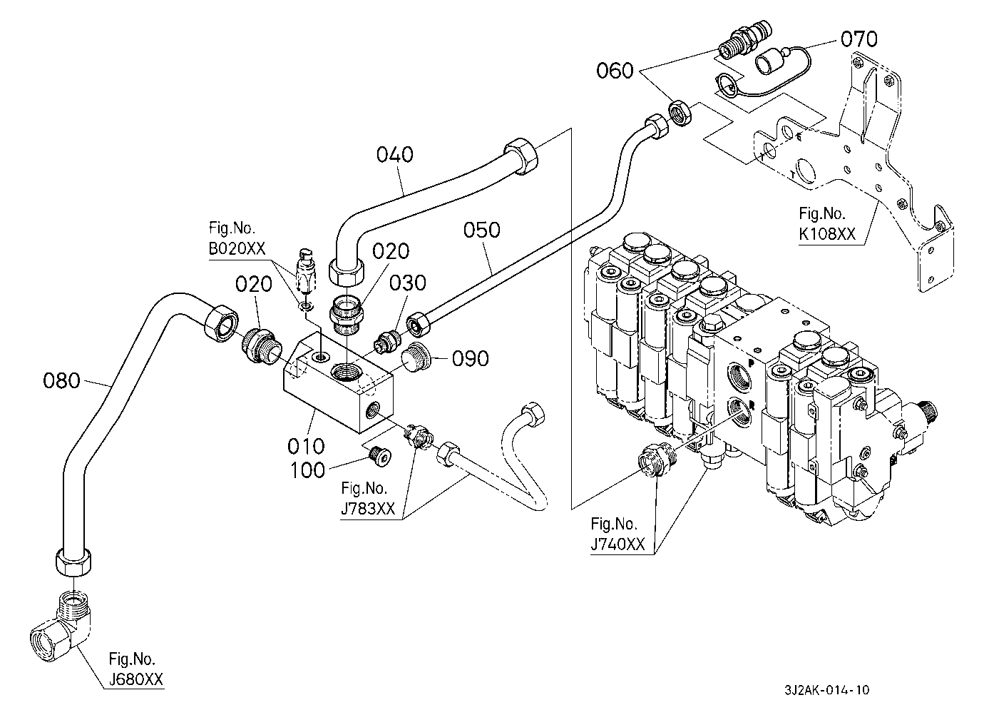 Hydraulic Oil Line (Oil Filter To Remote Control V