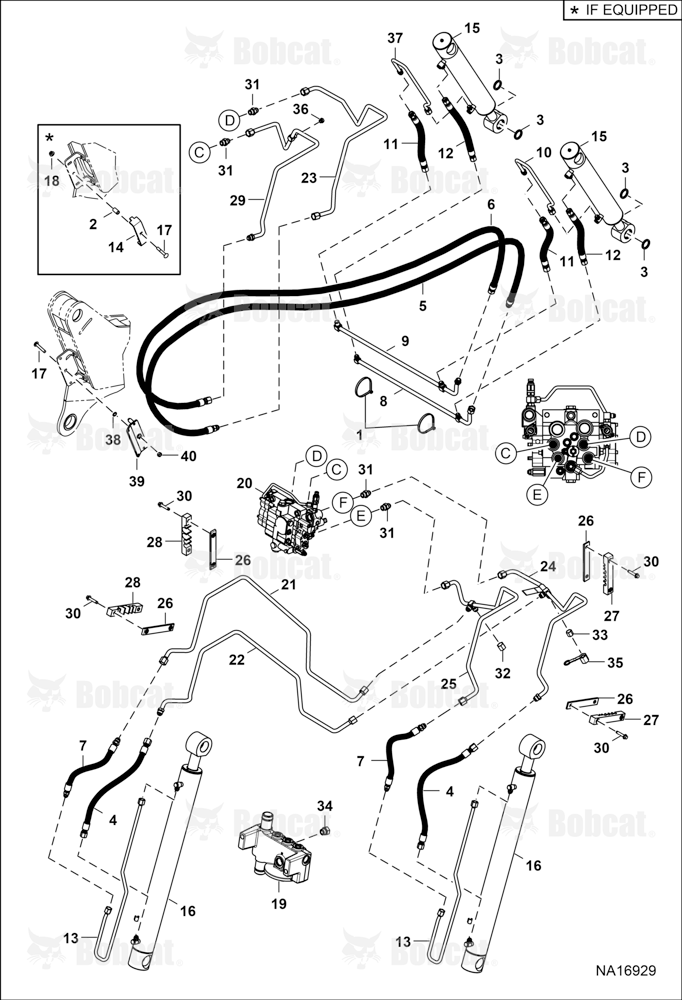 Hydraulic Circuitry (Lift & Tilt)  B4ZY11001 - B4ZY16359