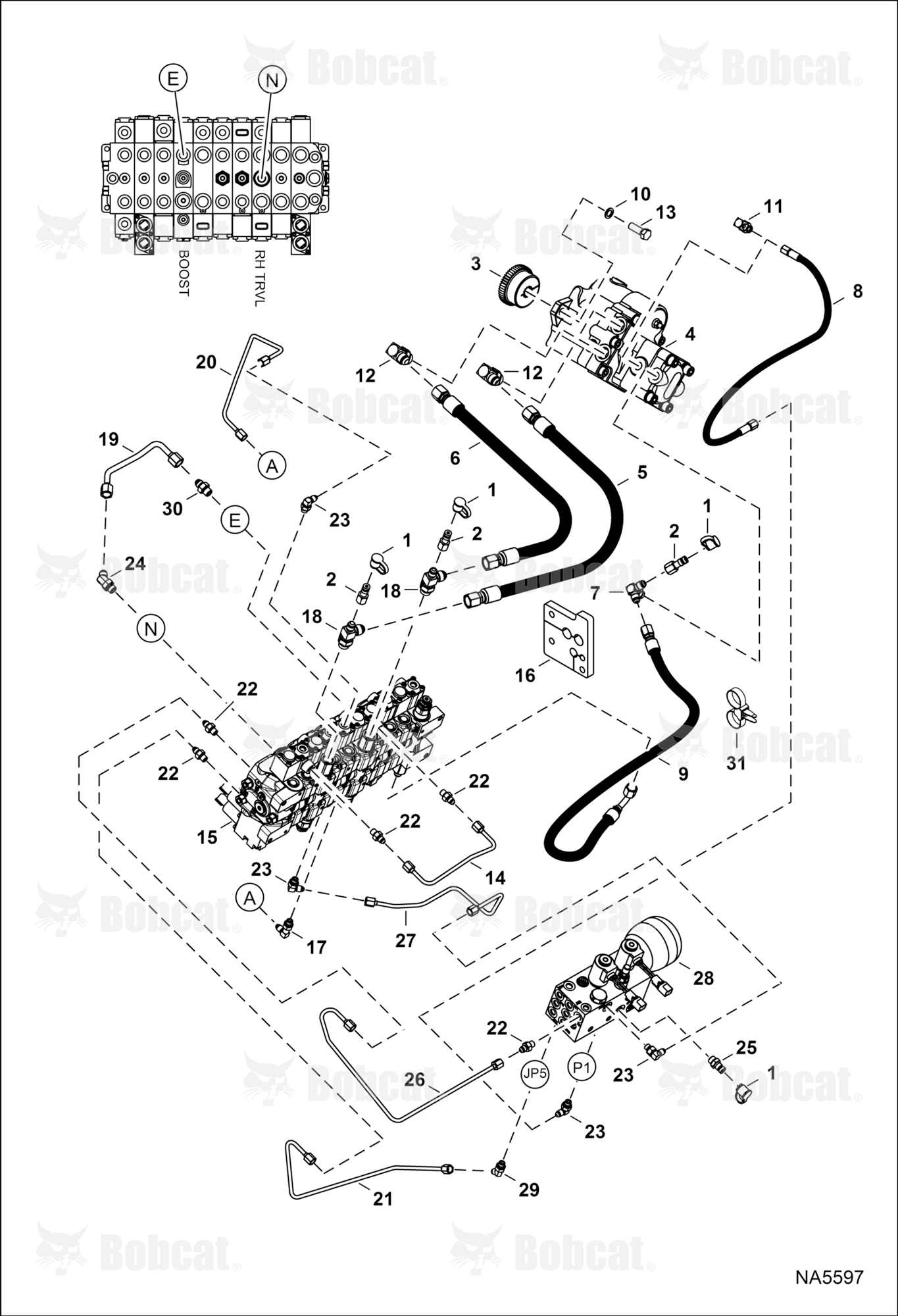 Hydraulic Circuitry (Manifold & Pump)  ACRA11001 - ACRA14858