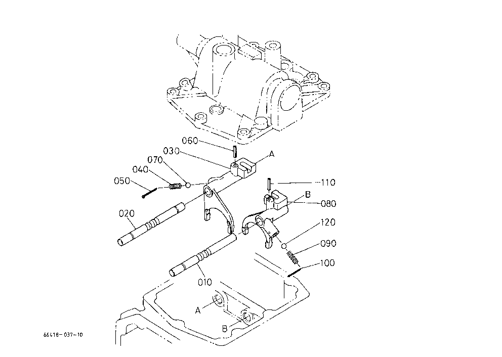 Main Gear Shaft Fork
