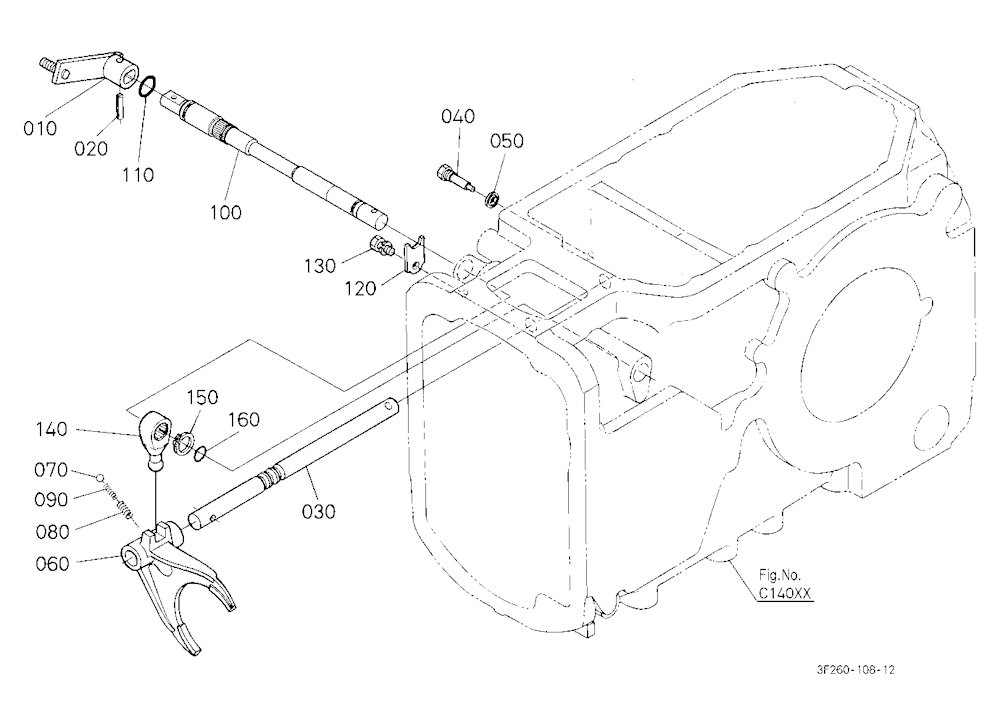 Range Gear Shift Fork