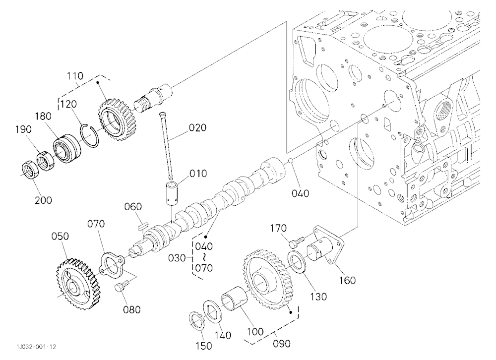 Camshaft And Idle Gear Shaft