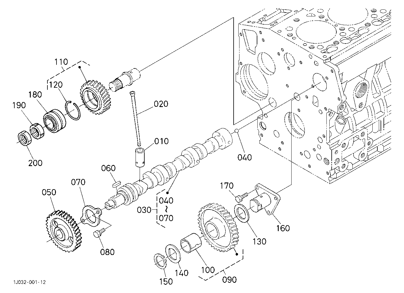 Camshaft And Idle Gear Shaft