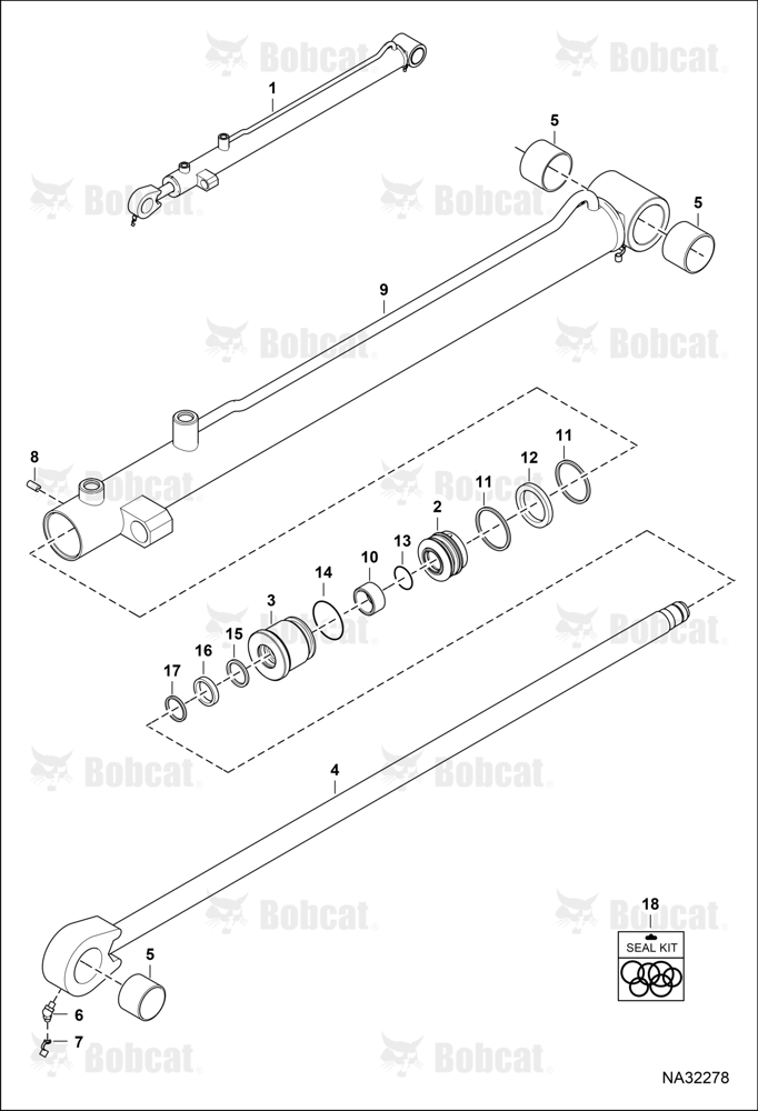Hydraulic Self Leveling Cylinder B69621028 & Above