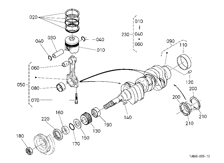 Piston And Crankshaft