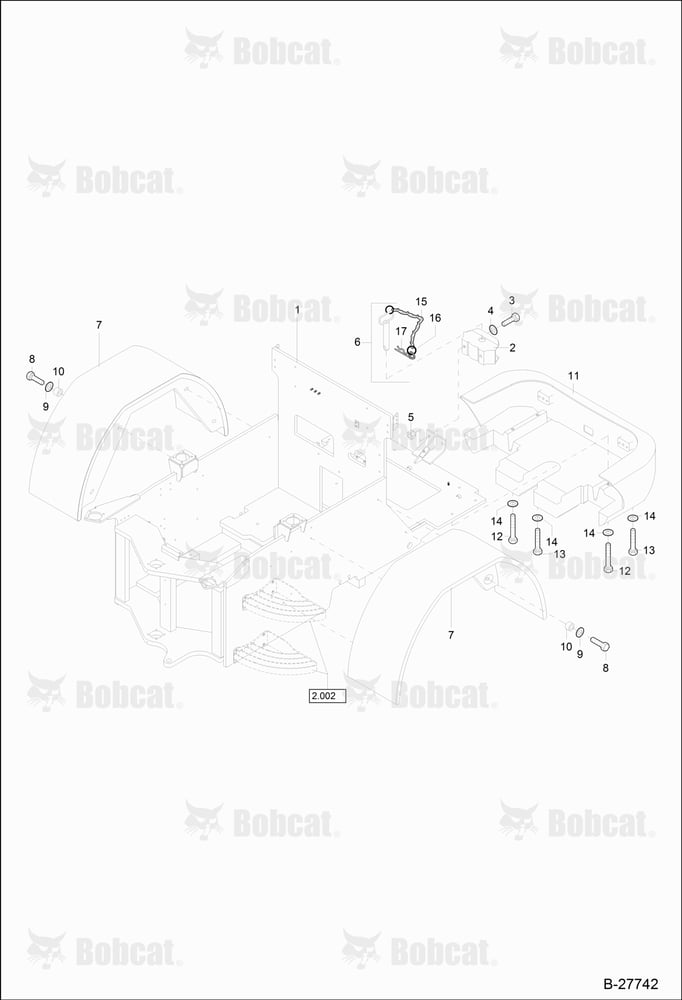 Rear CHASSIS, Mud Guard