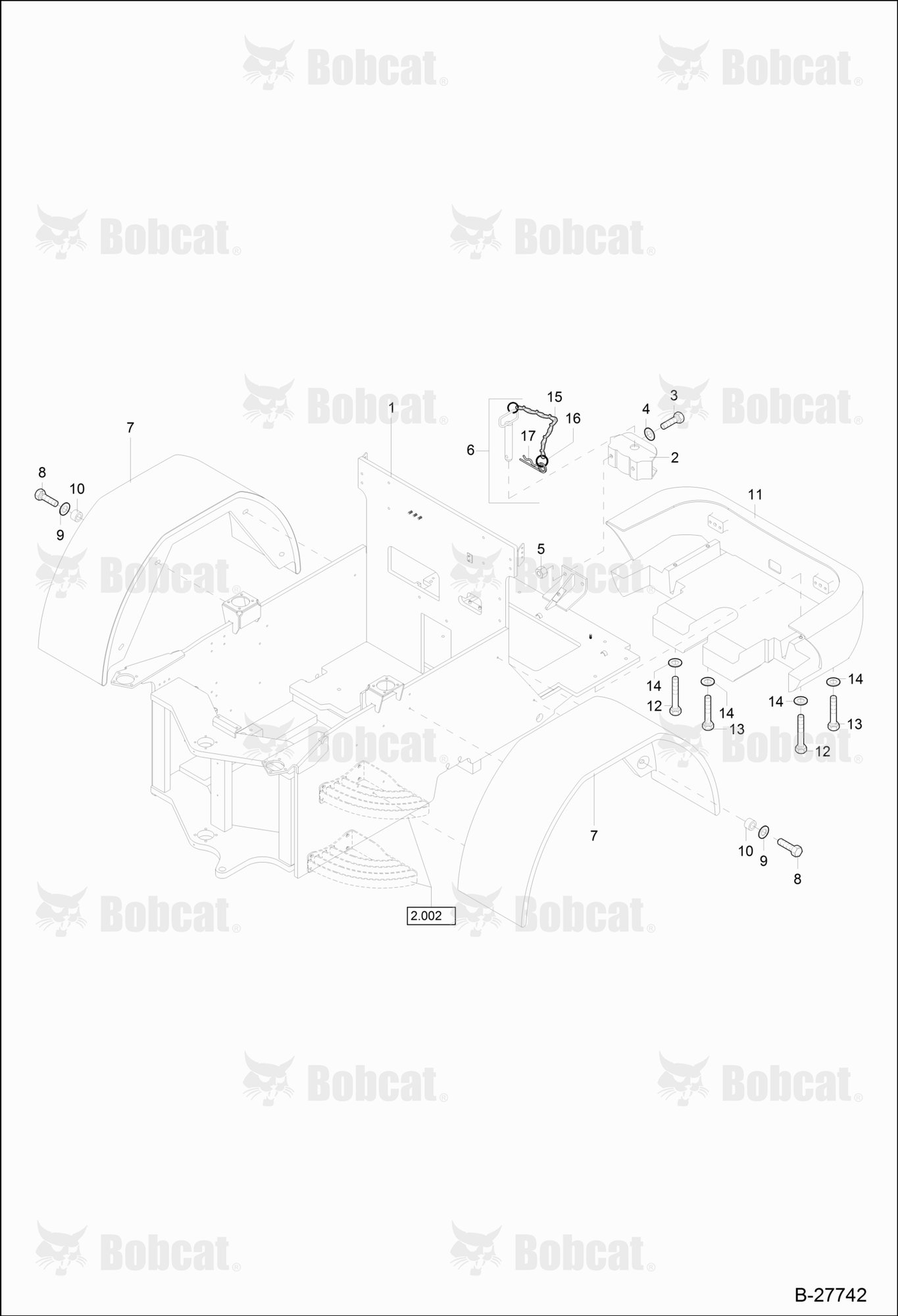 Rear CHASSIS, Mud Guard