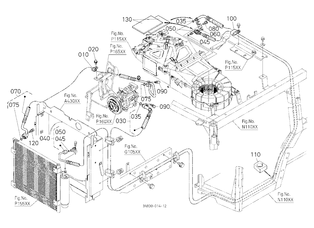 Air Conditioner Hose / Condenser Hose [Cab Type] [