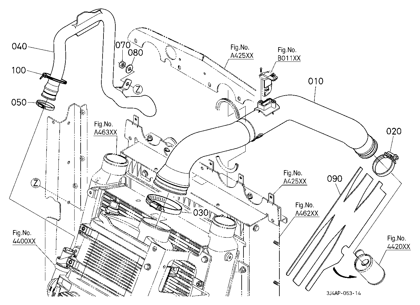 Inlet Pipe (Air Cleaner) [W/O Pneumatic Trailer Br