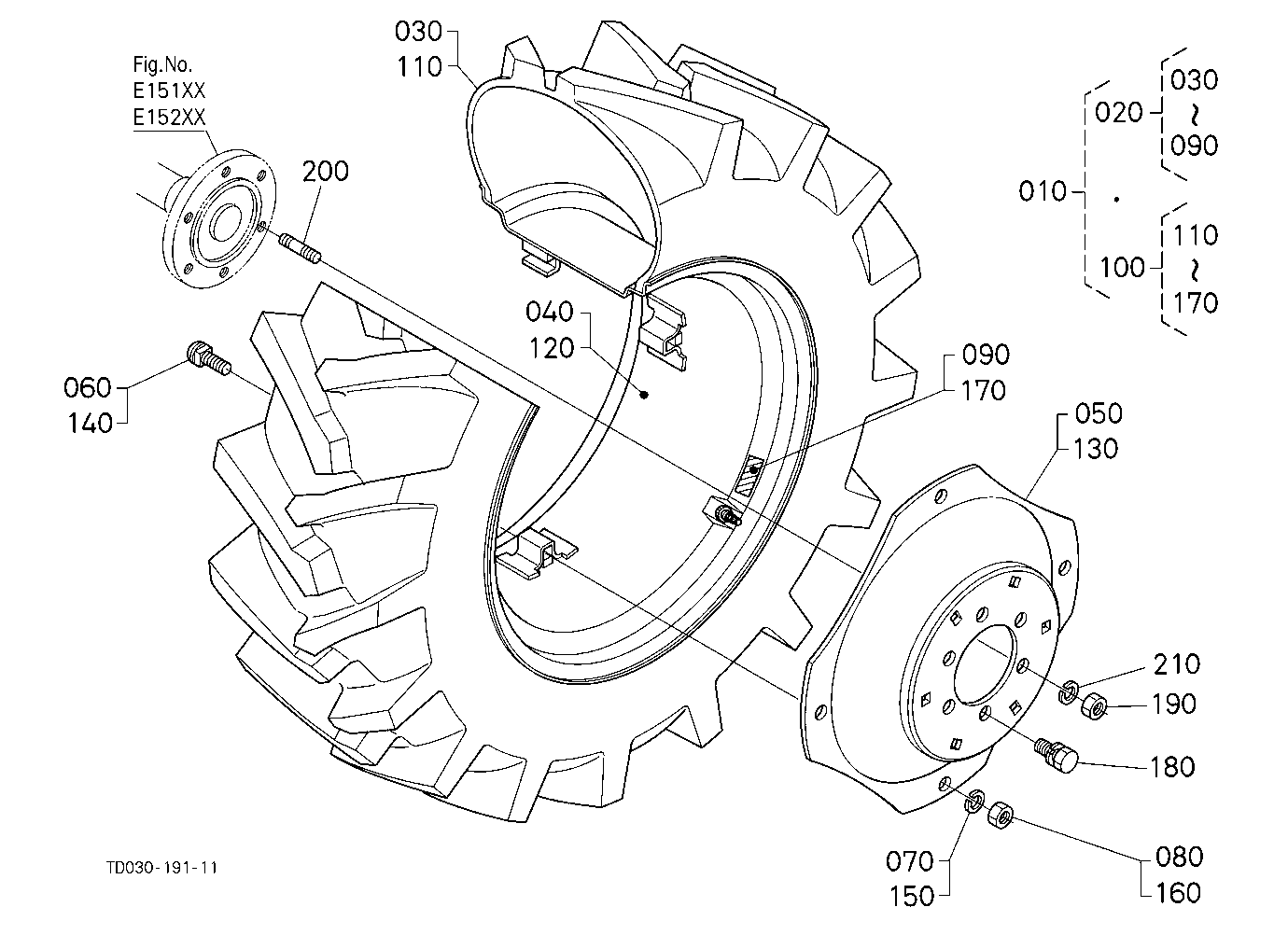 Rear Wheel (14.9-24 R1) [Old Type]