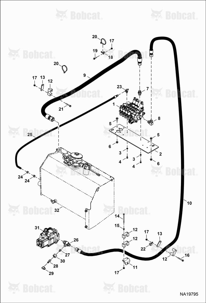Hydraulic Circuitry (Control Valve) (Main)