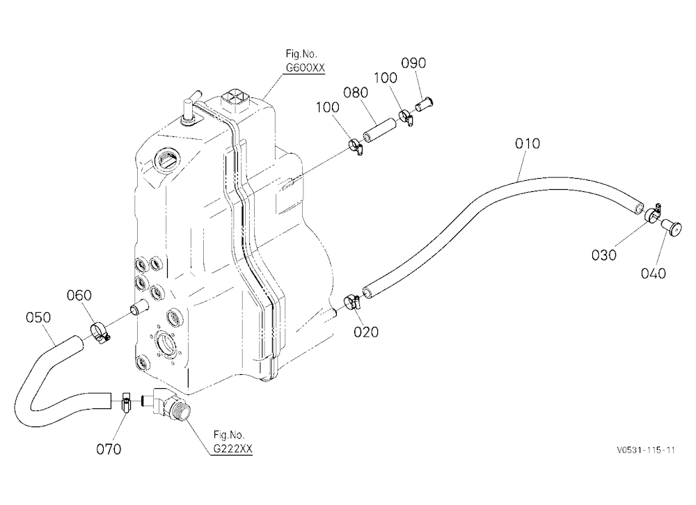 Oil Tank (Drain) [Manual Hitch]
