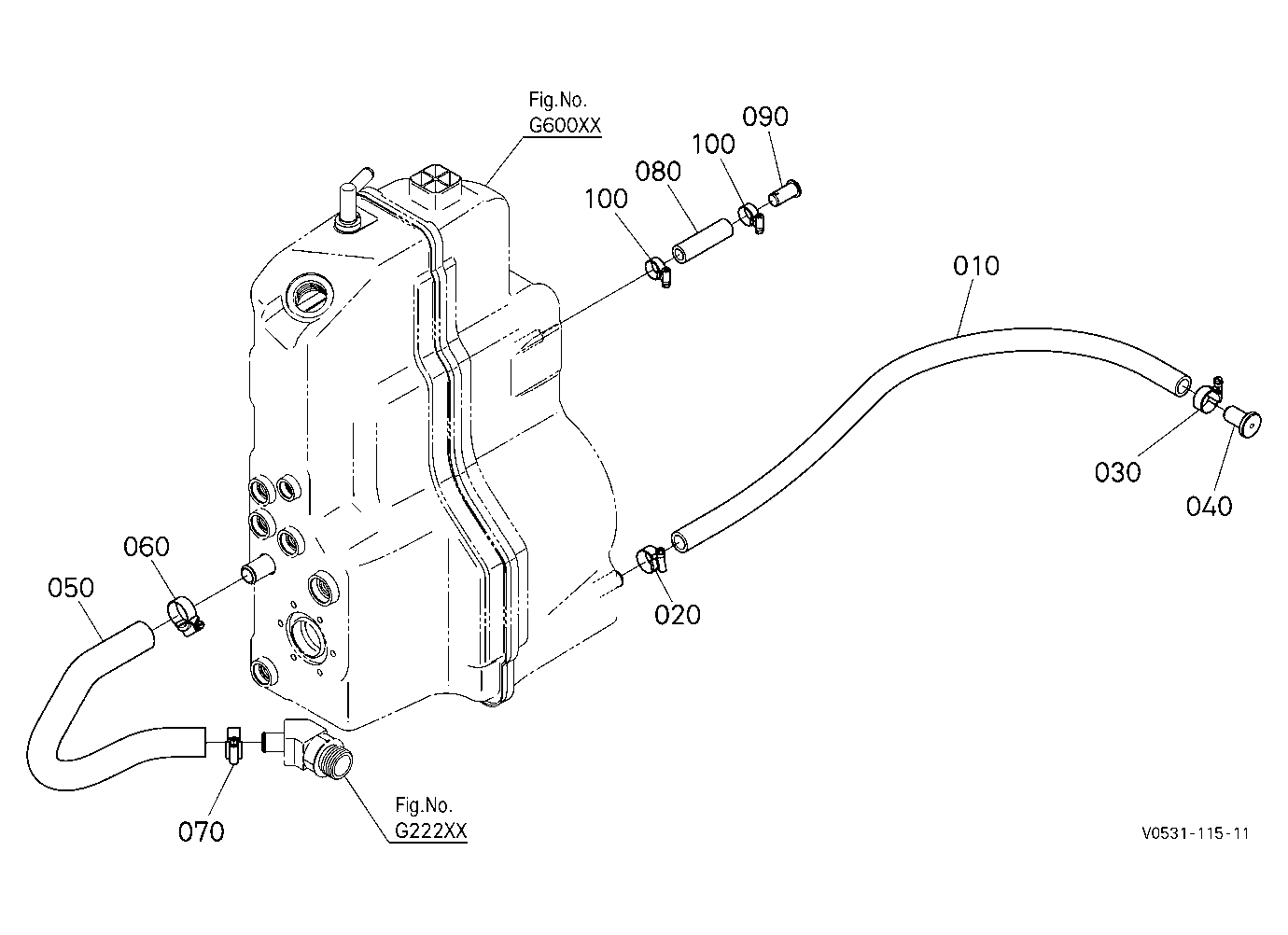 Oil Tank (Drain) [Manual Hitch]