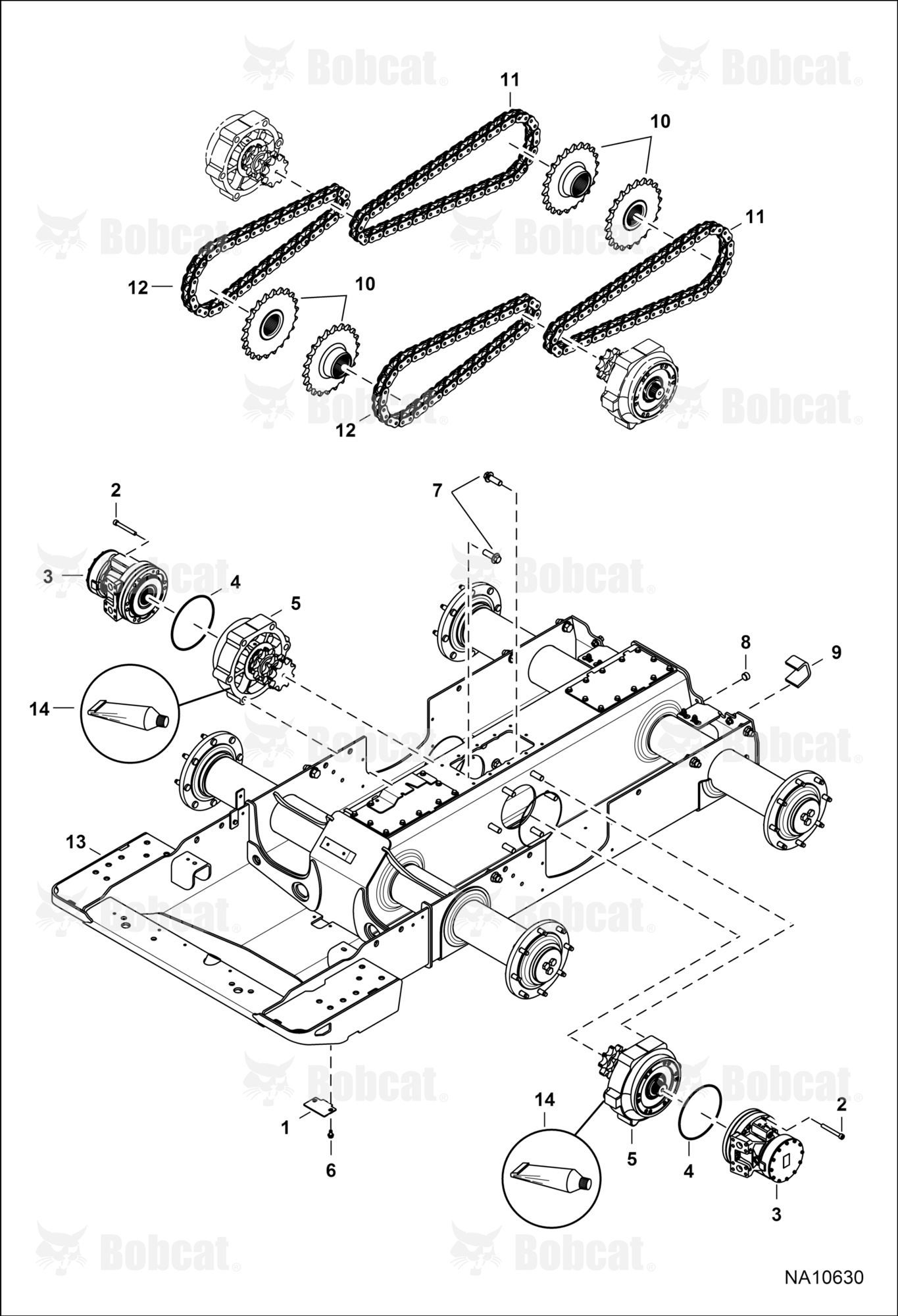 Drive Train (Two Hole Fuel Tank Drain)