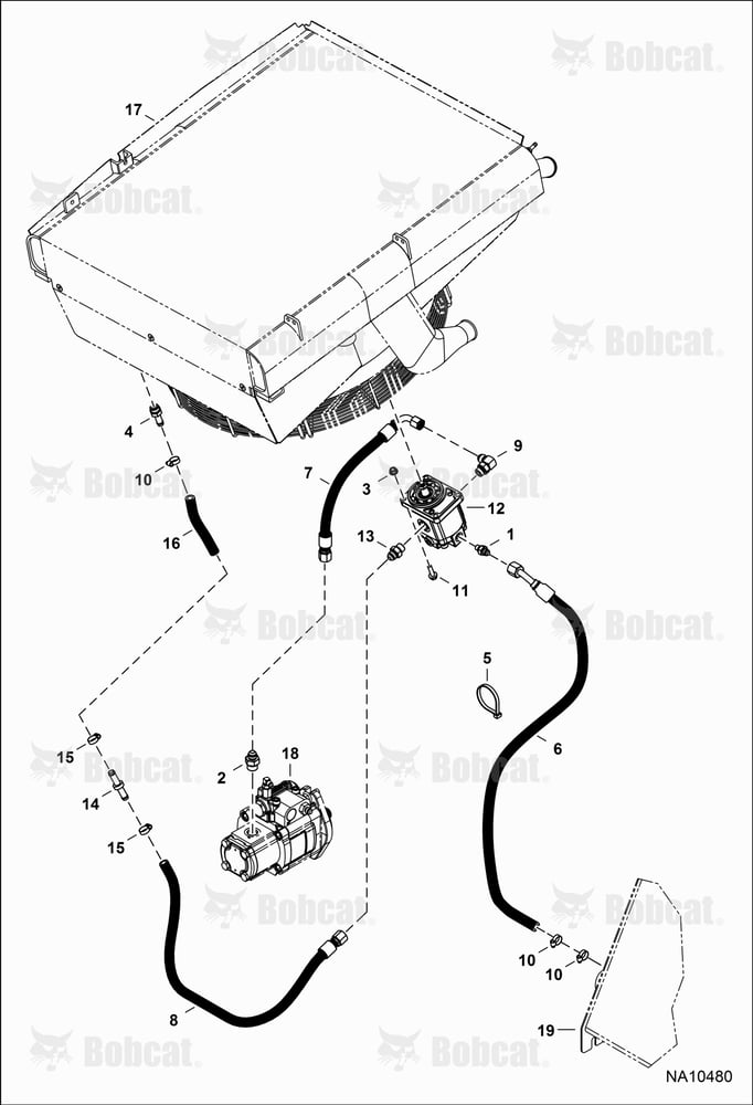 Hydraulic Circuitry (Fan Motor) (Non-reversible)