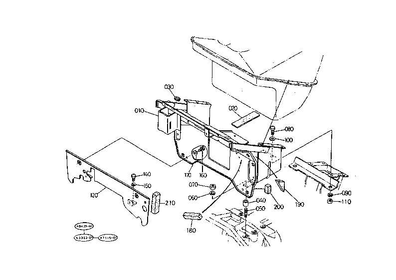 Fuel Tank Support With Cab
