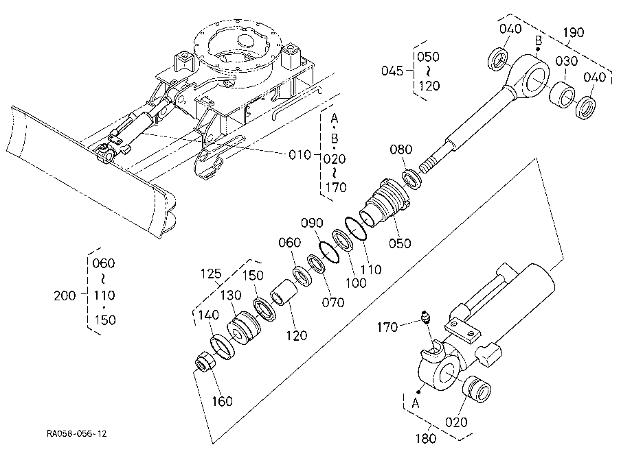 Blade Cylinder And Component Parts