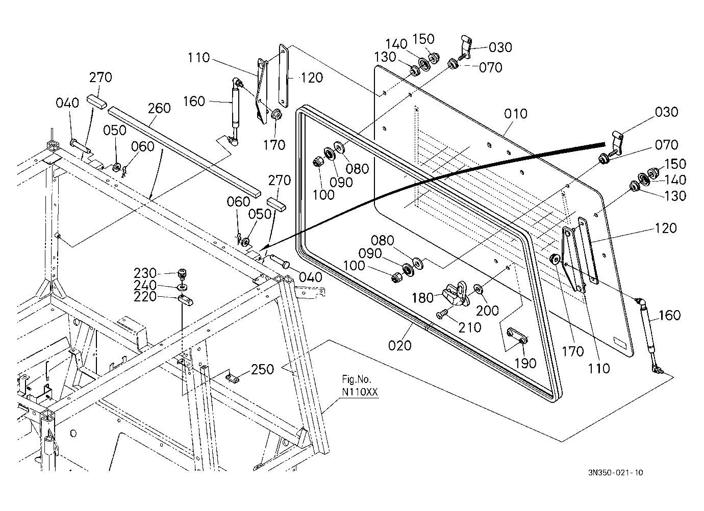 Rear Window (Upper) [Wider Cab Type] [Ca]