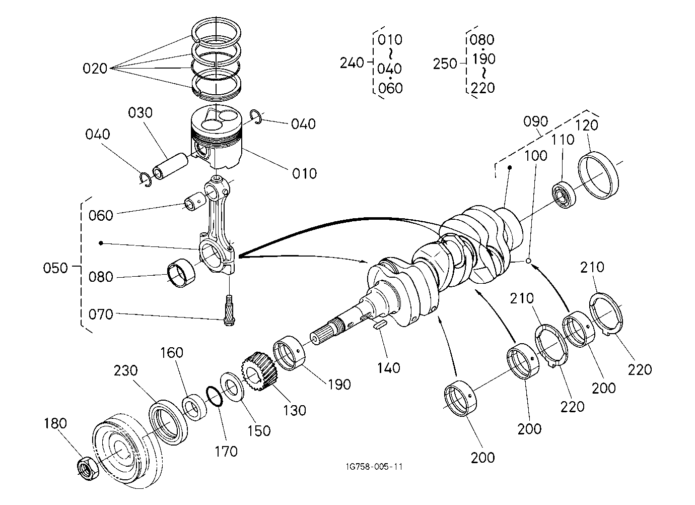 Piston And Crankshaft [D1803-M-E3-Lb1/D1803-M-E3-L
