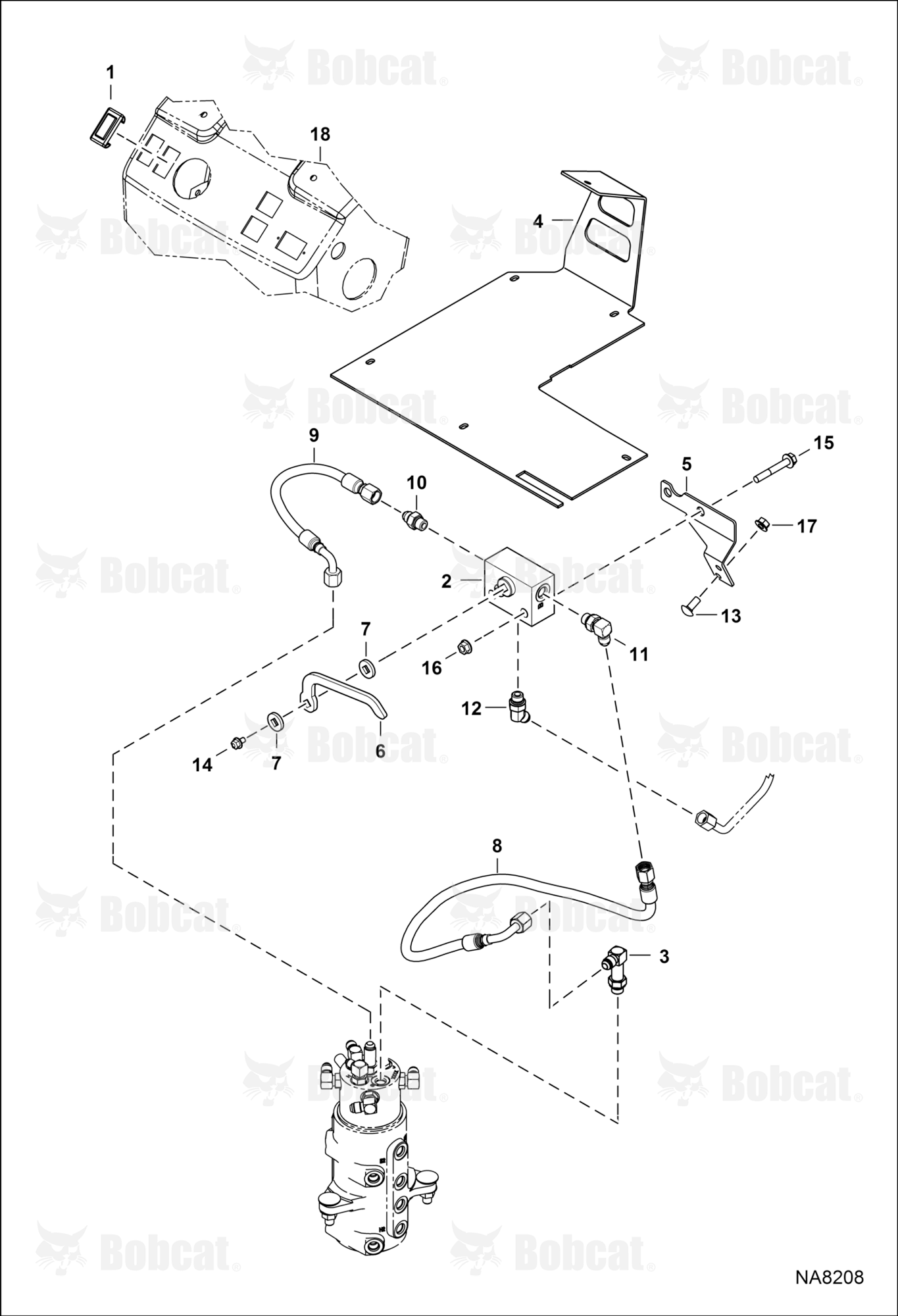Hydraulic Circuitry (Track Width - Mechanical)
